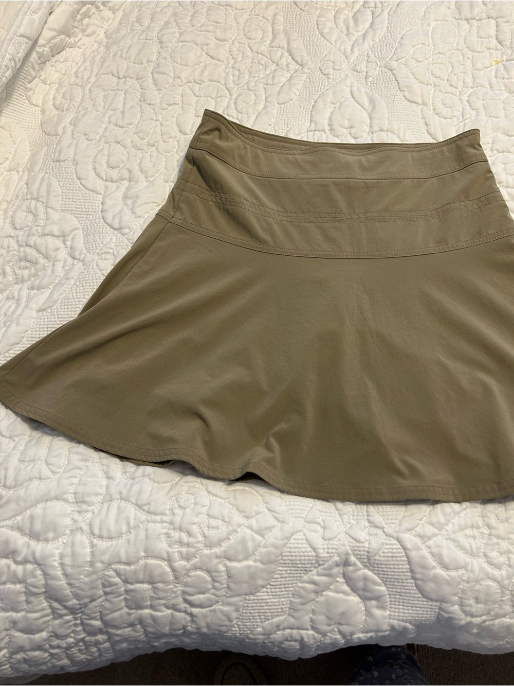 Athleta Khaki Circle Performance Skirt